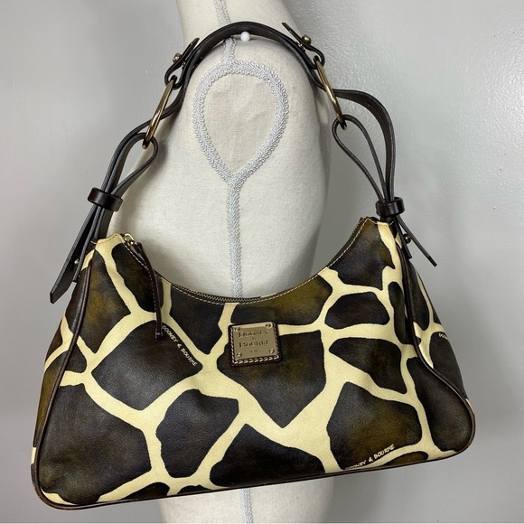 Dooney & Bourke Handbags - Dooney & Bourke Giraffe pattern printed leather shoulder bag